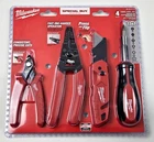 Milwaukee 4PC Electrician's Hand Tool Set Wire Stripper Cutter Screwdriver Knife New. Price: $29.98.