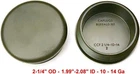 2-1/4" Round Black Plastic Tubig Caps 10-14GA (1.99"-2.08" Id 2.25 Inch Od) New. Price: $14.95.