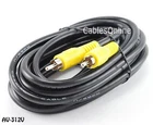 Ft. 1-RCA Male To Composite Video RG59/U Coaxial Cable, AV-312V New. Price: $9.95.