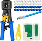 Kit De Crimpado RJ45 Pass-through Para CAT5/CAT5E/CAT6 20 Conectores, Cub New. Price: $37.99.