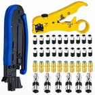 Gaobige Cable Crimper Kit, Coaxial Compression Tool Adjustable RG6 Blue New. Price: $46.99.