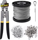 328FT Wire Rope Crimping Tool Kit, Stainless Steel Cable With Alumi... New. Price: $39.30.