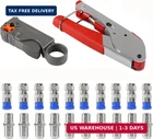 Diann Cable Crimper Coaxial Compression Tool Kit Wire Stripper With 10 New. Price: $24.68.