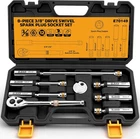 Elead 8-PIECE 3/8" Drive Magnetic Swivel Spark Plug Socket Set, 5/8", 9/16", 14M New. Price: $83.07.