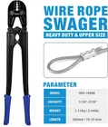 Iwiss IWS-1608B Wire Rope Crimping Tool For Copper Aluminum Oval & Stop Sleeves Used. Price: $77.95.