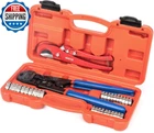 Icrimp Pex Clamp Tool Kit For 3/8", 1/2", 3/4", 1" Cinch, Removal, Cutting New. Price: $44.61.