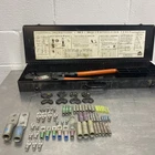 Thomas&betts TMB8 Compression Crimper Tool With Dies Several Connectors Used. Price: $425.00.