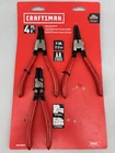 New Craftsman Snap Ring Set Straight & Curved 7" 3X Pack. Price: $37.50.