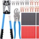 42PCS Battery Cable Lug Crimping Tool Wire Crimper With Cutter And New. Price: $61.99.