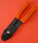 Vaco No. 1963 Wire Stripper Cutting Crimping Pliers 8" Long Red Soft Handle Used. Price: $13.35.