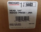 Ridgid - Head 1/4" Press Jma Part No. Cat. 64403 New. Price: $200.00.