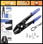 Heavy-duty Wire Rope Crimping Tool, Ferrule Swaging For 1/16"-3/16" Cables New. Price: $116.99.