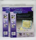 Grafix Jet Shrink Film Lot Of 2 Clear 8.5X11 Sheets New. Price: $20.00.