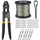 328FT Wire Rope Crimping Tool Kit, 1/16 Stainless Steel Cable With ... New. Price: $54.92.