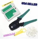 Ubigear Network Tester +crimp Crimper 100 RJ45 CAT5E Connector Plug Tool Kits New. Price: $16.49.