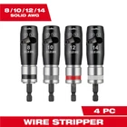 Milwaukee 48326406 4PC Solid Wire Stripper Set For 8-14 Awg New. Price: $86.46.