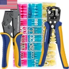Crimping Tool For Heat Shrink Connectors Set With 280PCS Awg 22-10 Marine Grade New. Price: $73.22.