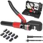 Toscoco Upgraded Hydraulic Crimping Tool For 1/8" 3/16" Black Dies New. Price: $58.51.