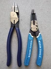 Klein-kurve Heavy-duty Wire Stripper Cutter Crimper 8-20 Awg & D213-9NE Tool Lot Used. Price: $37.95.