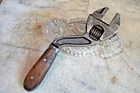 Antique Hd Smith Perfect Handle 8" Curved Adjustable Wrench Mechanic Farm Tool Used. Price: $150.00.