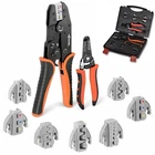 Ratcheting Wire Crimping Tool Set, 9-PIECE With Quick-change Orange New. Price: $74.87.