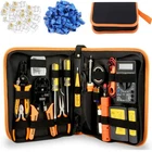 Leatbuy Network Crimp Tool Kit For RJ45/RJ11/RJ12/CAT5/CAT6/CAT5E/8P, Orange New. Price: $64.65.