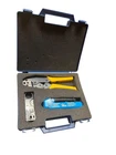 Ideal Coax Cable Crimping Kit Adj. Rachet, Linear Comp. Wire Stripper HT-302 Used. Price: $27.89.