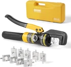 6 Ton Hydraulic Cable Lug Crimper Pliers 12 Awg 2/0 Hand Operated New. Price: $79.98.