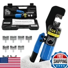 Lfgud 10 Ton Hydraulic Crimping Tool 12-2/0 Awg Battery Cable Terminal Crimper New. Price: $81.40.