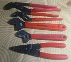 5 Pre-owned Crescent Tools Tongue & Groove Adjustable Wrenches Wire Strippers Used. Price: $69.95.
