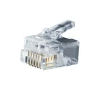 Klein Tools VDV826-600 Modular Telephone Plugs RJ11 6P6C, 25-PACK New. Price: $17.68.