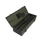 Burndy Hypress Y34A Hydraulic Crimping Device With 2 Dies Metal Case Used. Price: $149.99.
