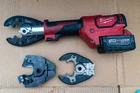 Milwaukee M18 Force Logic 6T Utility Crimper 2678-20 With 3 Jaws & Battery Used. Price: $1299.99.