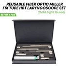 6 Pcs Fiber Optic Laryngoscope Miller Fix Tube Hbt Blade & Handle Premium Set New. Price: $96.52.