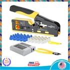 RJ45 Tool Kit Pass Through Ethernet Crimper CAT5 CAT6 CAT7 Crimping... New. Price: $35.33.