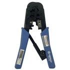Oem Trendnet TC-CT68, RJ-11/RJ-45 Crimp Cut Strip Tool Blue Handle Used. Price: $19.99.
