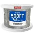 500 Ft 1/8" Stainless Steel Cable Railing System Hardware T316 New. Price: $78.99.