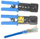 RJ11 RJ12 Pass Through RJ45 Network Cable Cutter Tool All-in-one Crimper New. Price: $14.98.