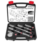 Bilitools 7PC Magnetic Swivel Spark Plug Socket Set 9/16" 5/8" 14MM 16MM New. Price: $73.99.