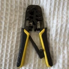Klein Tools VDV226-011 Hand Crimper Stripper Yellow Cable Wire Used. Price: $15.00.
