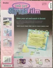 New Grafix White Jet Film 6 Sheets 8.5" 11" Shrinkable Plastic. Price: $12.59.
