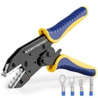 Crimping For Non-insulated Terminal,awg 22-8 Ratchet Wire Crimper Tool,w... New. Price: $36.66.