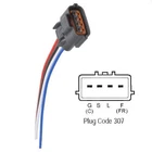4 Wire Lead Alternator Repair Harness For Mitsubishi, Pigtail Plug - 9801307 New. Price: $19.99.