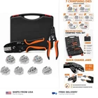 Kf Cptec 9PCS Quick-change Wire Crimper Kit, Ratcheting Crimping Tool Set Wit... New. Price: $77.87.