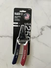 Klein Usa 250TH Limited Edition Wire Strippers 8-20 Awg Red White Blue New. Price: $35.00.