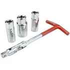 Spark Plug Socket Wrench Set T-handle Tool Kit For Motorcycles & Lawn Mowers New. Price: $15.84.