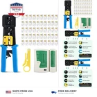 Delgada RJ45 Crimp Tool With 50PCS Pass Through Connectors, For CAT6 CAT5E Ca... New. Price: $41.99.
