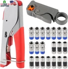 Cable Crimper Kit Tool For RG6 RG59 Coaxial Compression Fitting Wire New. Price: $19.41.
