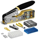8 1 Kit RJ45 Crimping Tool,cable Tester,wire Cutter,blades New. Price: $58.58.