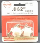 Molex Waldom 1625-12PRT Circuit .062 Connectors Female Contacts Open. Price: $6.45.